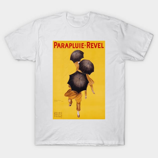Parapluie - Revel - Vintage French Umbrella Advertising Art T-Shirt by Naves